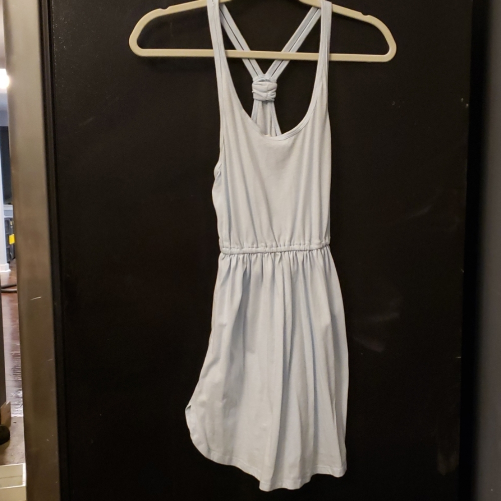 Baby Blue Knot Strap Sundress